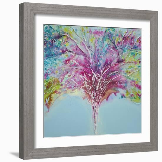 Summer Tree Lights-Caroline Ashwood-Framed Giclee Print