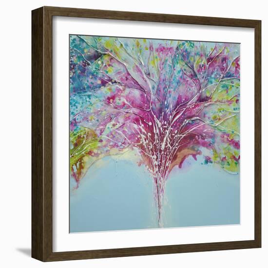 Summer Tree Lights-Caroline Ashwood-Framed Giclee Print