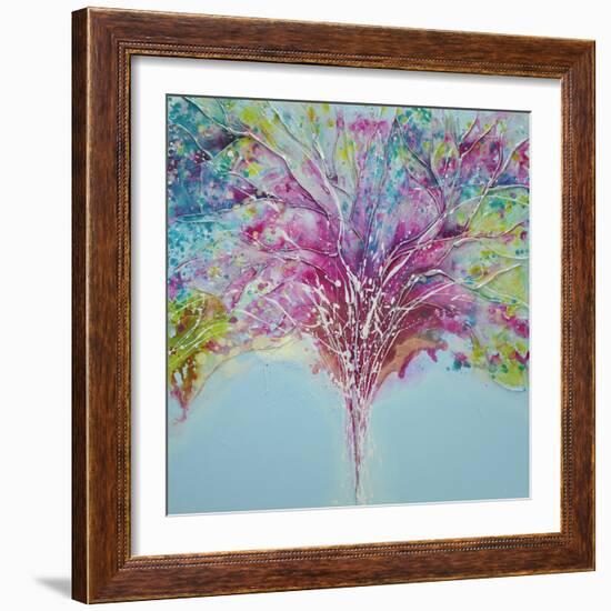 Summer Tree Lights-Caroline Ashwood-Framed Giclee Print