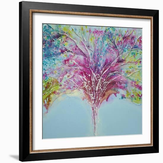 Summer Tree Lights-Caroline Ashwood-Framed Giclee Print