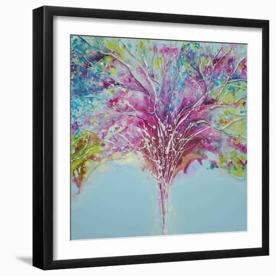 Summer Tree Lights-Caroline Ashwood-Framed Giclee Print