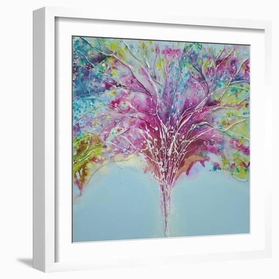 Summer Tree Lights-Caroline Ashwood-Framed Giclee Print