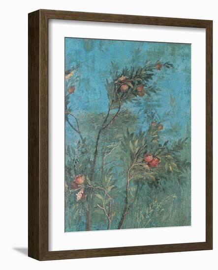 Summer Triclinium: Garden Paintings, 20 A.D. Detail. Ancient Roman painting. Palazzo Massimo, Rome-null-Framed Art Print
