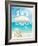 Summer Tropical Poster-avean-Framed Art Print