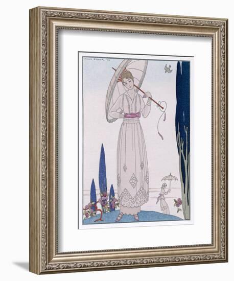 Summer Tunic Dress-Georges Barbier-Framed Art Print