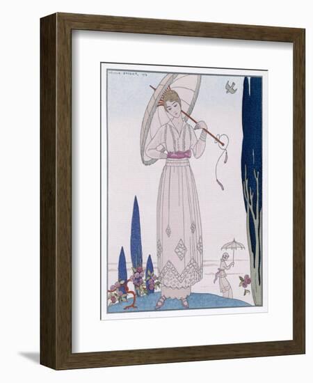 Summer Tunic Dress-Georges Barbier-Framed Art Print