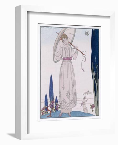 Summer Tunic Dress-Georges Barbier-Framed Art Print