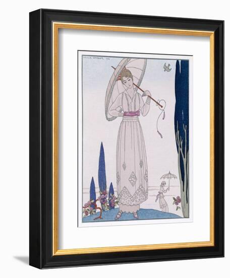 Summer Tunic Dress-Georges Barbier-Framed Art Print