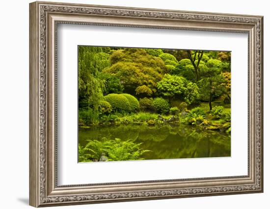 Summer, Upper Pond, Strolling Garden, Portland, Oregon, USA-Michel Hersen-Framed Photographic Print