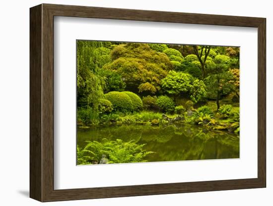 Summer, Upper Pond, Strolling Garden, Portland, Oregon, USA-Michel Hersen-Framed Photographic Print