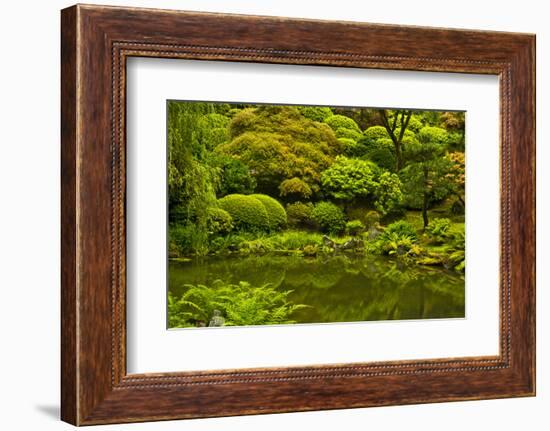 Summer, Upper Pond, Strolling Garden, Portland, Oregon, USA-Michel Hersen-Framed Photographic Print