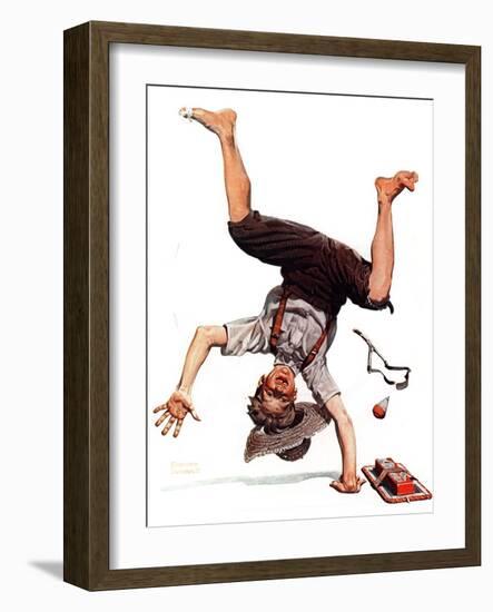 "Summer Vacation, 1923", June 23,1923-Norman Rockwell-Framed Giclee Print
