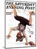 "Summer Vacation, 1923" Saturday Evening Post Cover, June 23,1923-Norman Rockwell-Mounted Giclee Print