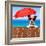 Summer Vacation Dog-Javier Brosch-Framed Photographic Print