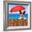 Summer Vacation Dog-Javier Brosch-Framed Photographic Print