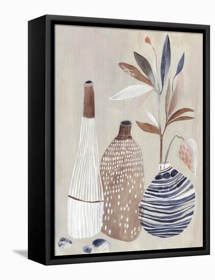 Summer Vase II-Maya Woods-Framed Stretched Canvas