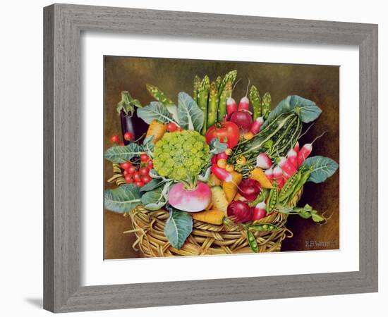 Summer Vegetables, 1995-E.B. Watts-Framed Giclee Print