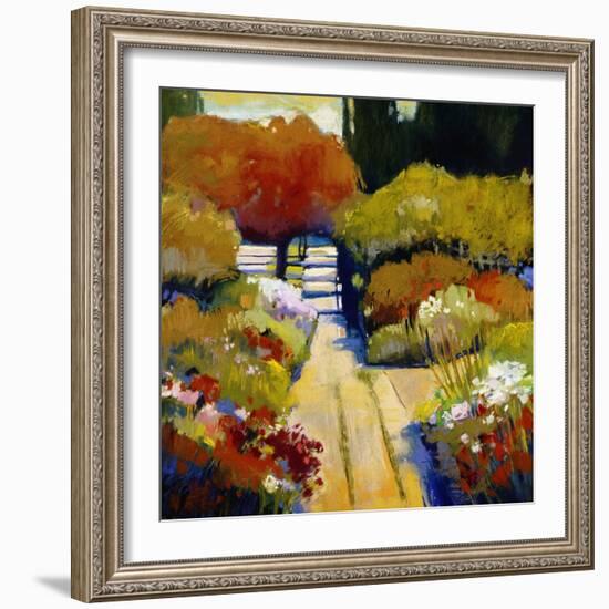 Summer Walk-Lou Wall-Framed Giclee Print