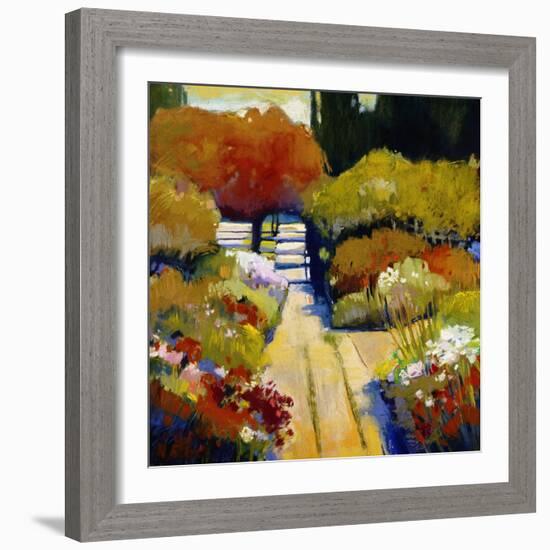 Summer Walk-Lou Wall-Framed Giclee Print