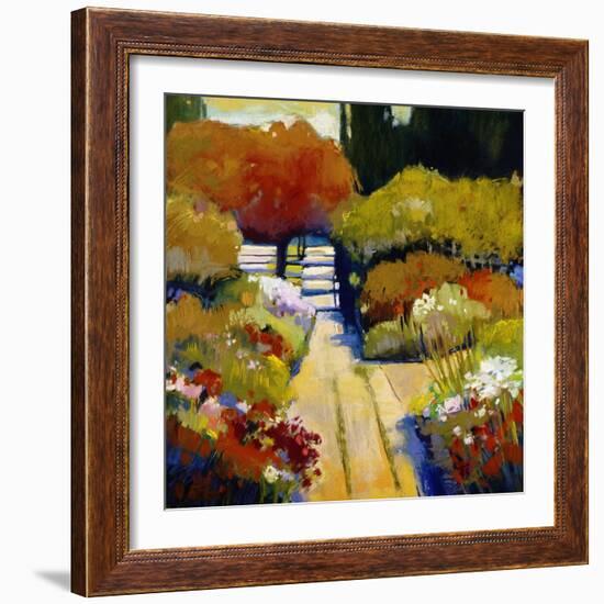 Summer Walk-Lou Wall-Framed Giclee Print