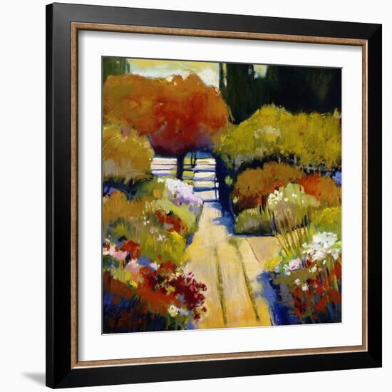 Summer Walk-Lou Wall-Framed Giclee Print