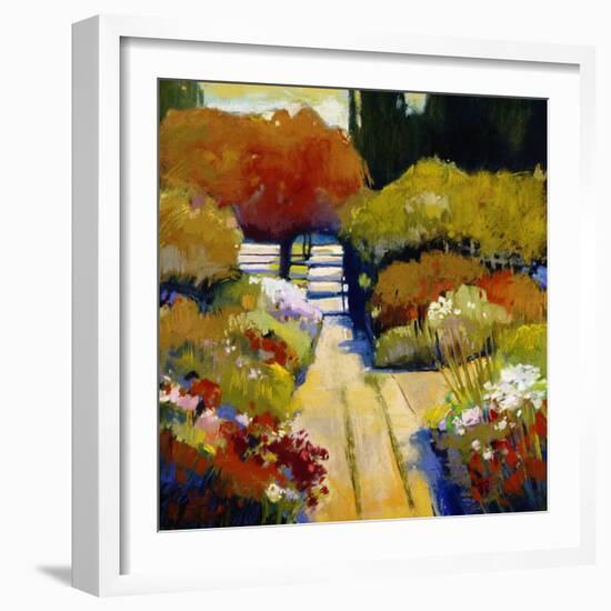 Summer Walk-Lou Wall-Framed Giclee Print