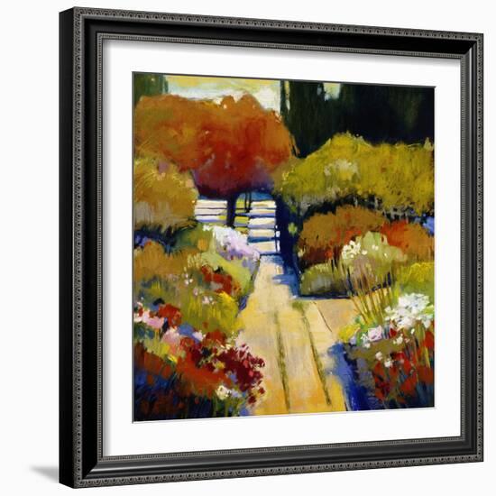 Summer Walk-Lou Wall-Framed Giclee Print