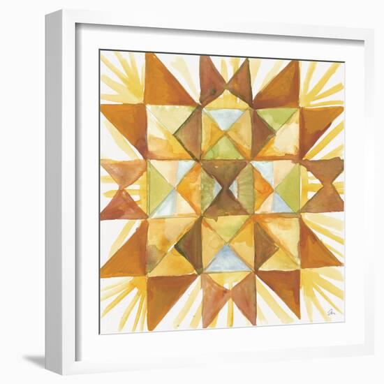 Summer Wheat Quilt-Jessica Mingo-Framed Art Print