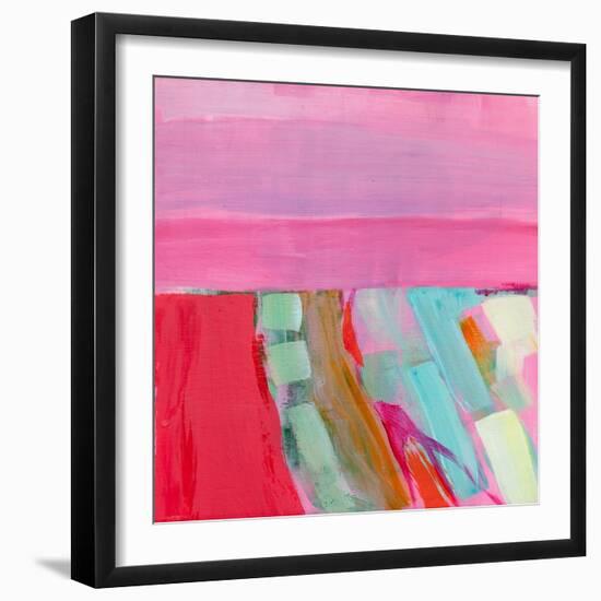 Summer Wheatfields (At Evening), 2012 (Acrylic on Wood)-Angie Kenber-Framed Giclee Print