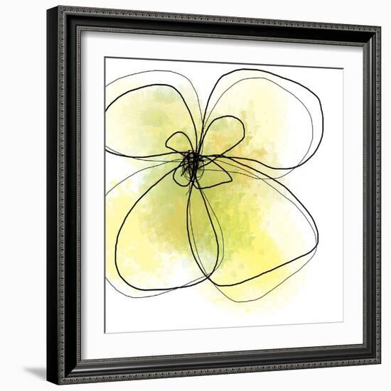 Summer Yellow Petals-Jan Weiss-Framed Art Print