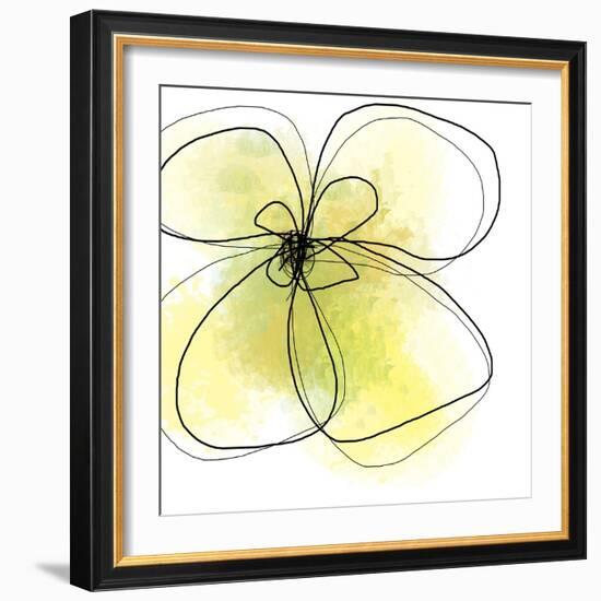 Summer Yellow Petals-Jan Weiss-Framed Art Print