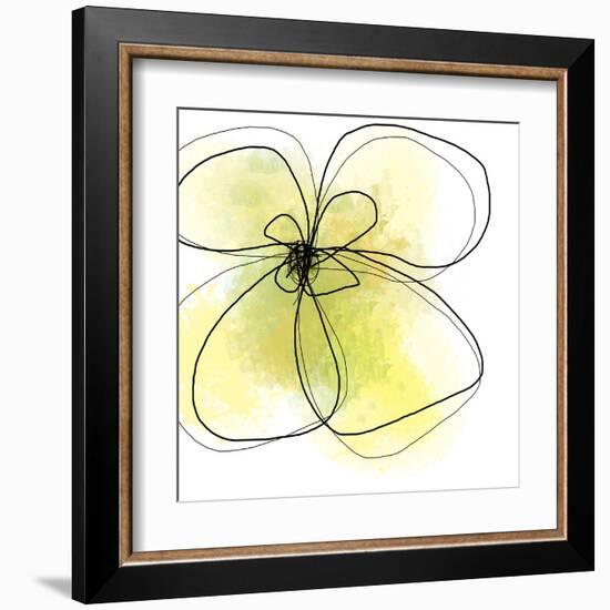 Summer Yellow Petals-Jan Weiss-Framed Art Print