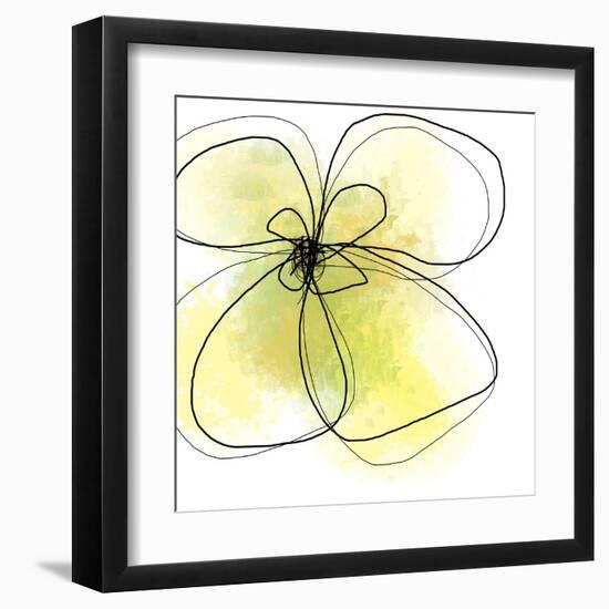 Summer Yellow Petals-Jan Weiss-Framed Art Print