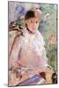 Summer (Young Woman at the Window)-Berthe Morisot-Mounted Art Print