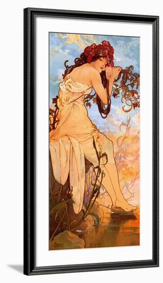 Summer-Alphonse Mucha-Framed Art Print