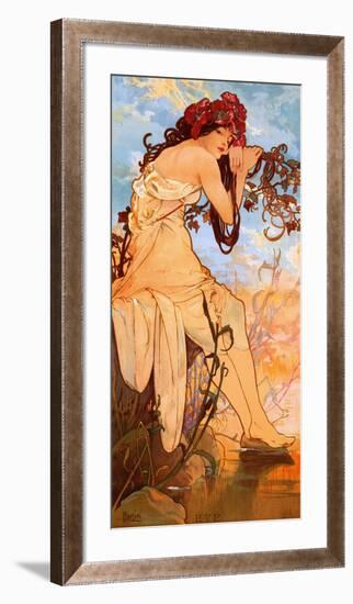 Summer-Alphonse Mucha-Framed Art Print