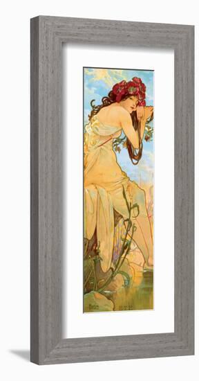 Summer-Alphonse Mucha-Framed Premium Giclee Print