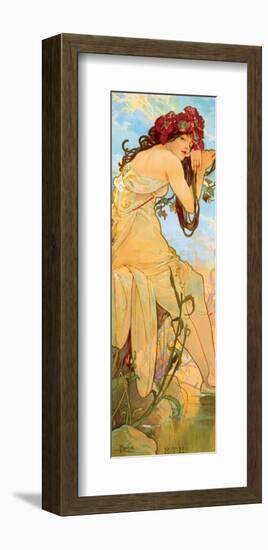 Summer-Alphonse Mucha-Framed Premium Giclee Print