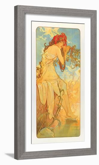 Summer-Alphonse Mucha-Framed Premium Giclee Print