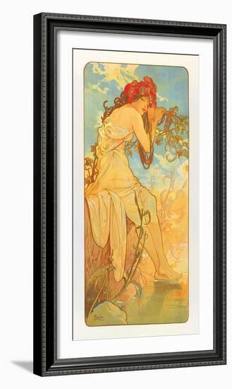 Summer-Alphonse Mucha-Framed Premium Giclee Print