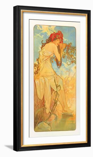 Summer-Alphonse Mucha-Framed Premium Giclee Print