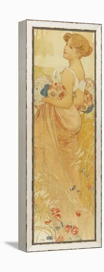 Summer-Alphonse Mucha-Framed Premier Image Canvas