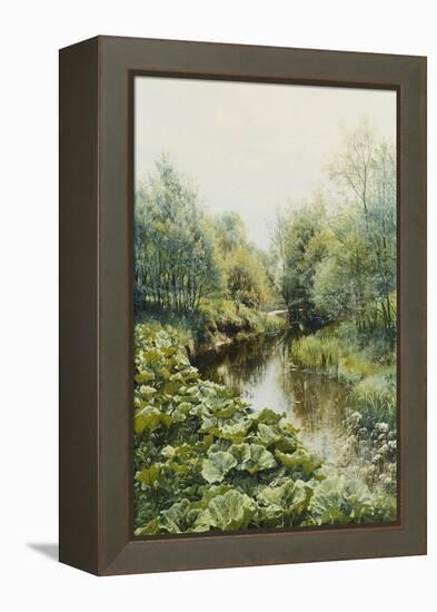 Summerday at the Stream-Peder Mork Monsted-Framed Premier Image Canvas