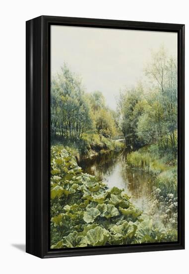 Summerday at the Stream-Peder Mork Monsted-Framed Premier Image Canvas