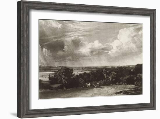 Summerland, Engraved by David Lucas (1802-81) (Mezzotint)-John Constable-Framed Giclee Print