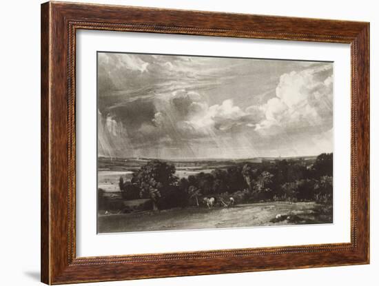 Summerland, Engraved by David Lucas (1802-81) (Mezzotint)-John Constable-Framed Giclee Print