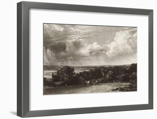 Summerland, Engraved by David Lucas (1802-81) (Mezzotint)-John Constable-Framed Giclee Print