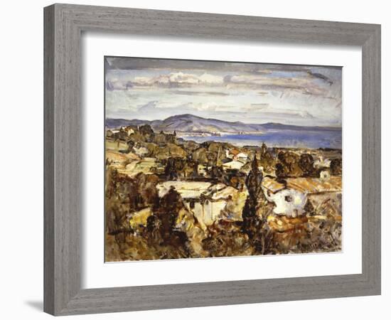 Summerland South to the Rincon-Clarence Hinkle-Framed Art Print