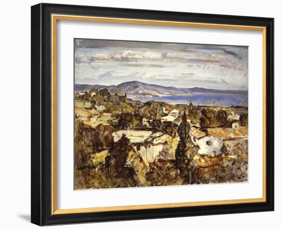 Summerland South to the Rincon-Clarence Hinkle-Framed Art Print