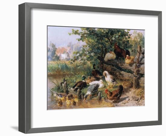 Summerly refreshment. 1901-Carl Jutz-Framed Giclee Print